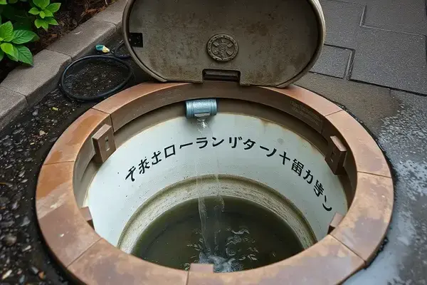 屋外桝施工後